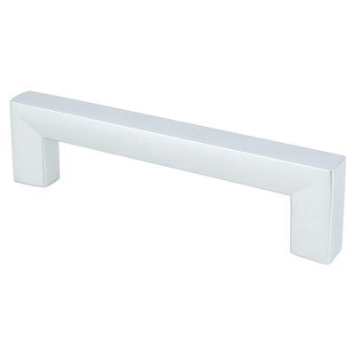 Square Zinc Dull Chrome Cabinet Pull Dull Chrome 2