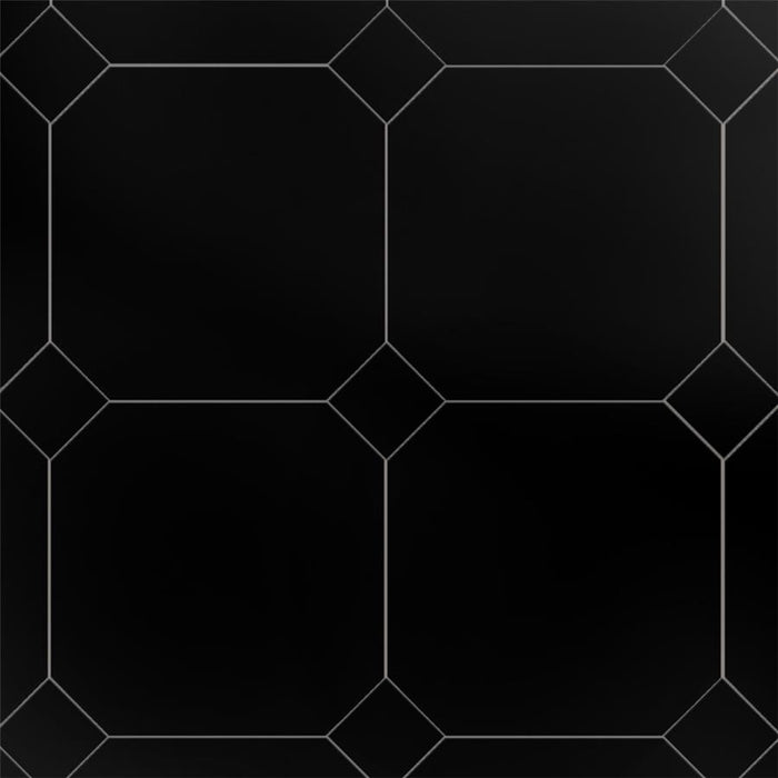 Monocolor Ceramic Nero Tile Matte 1