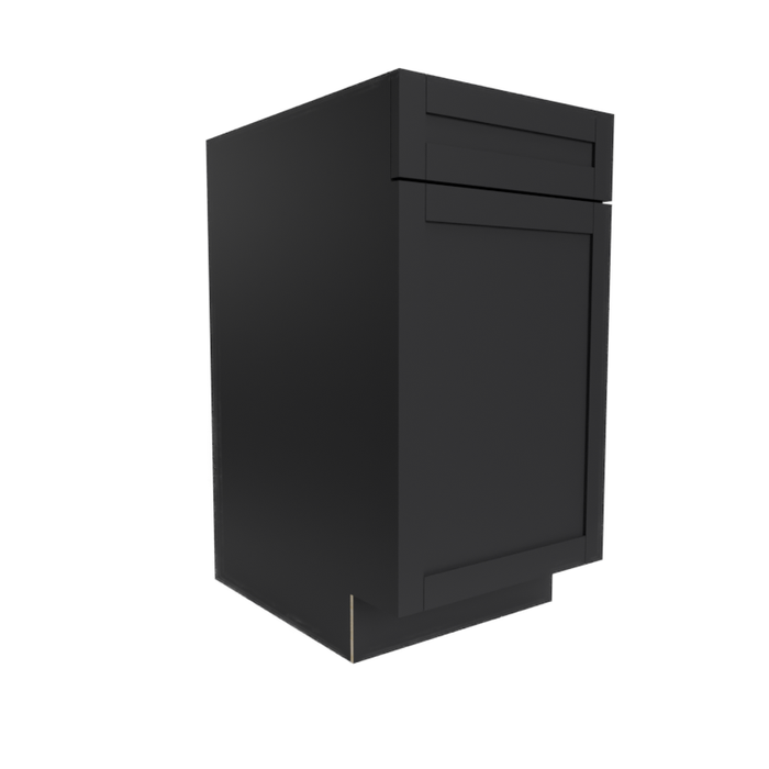 Single Shaker Wood Espresso Base Cabinet Matte 1