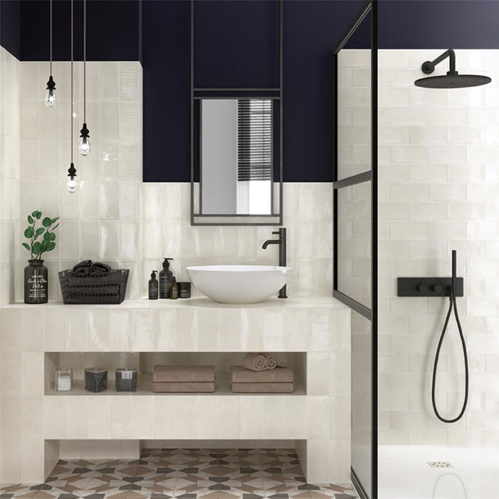 Camden Ceramic Antique Bianco Tile Glossy 2