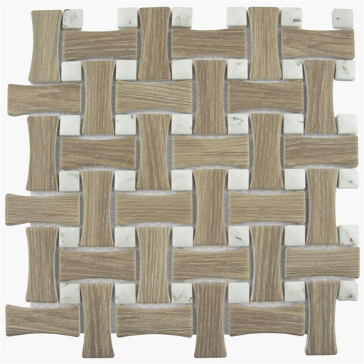 Llama Porcelain Dog Bone Mosaic Matte 1