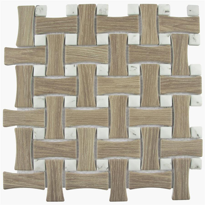 Llama Porcelain Dog Bone Mosaic Matte 1