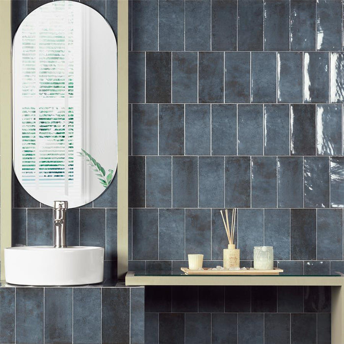 Camden Ceramic Azurro Tile Glossy 6