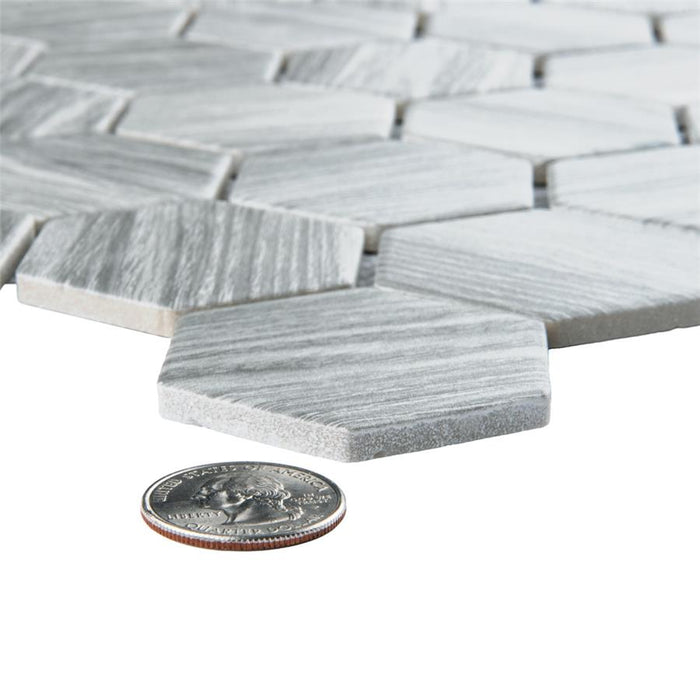 Llama Porcelain Silver Smoke Mosaic Matte 4