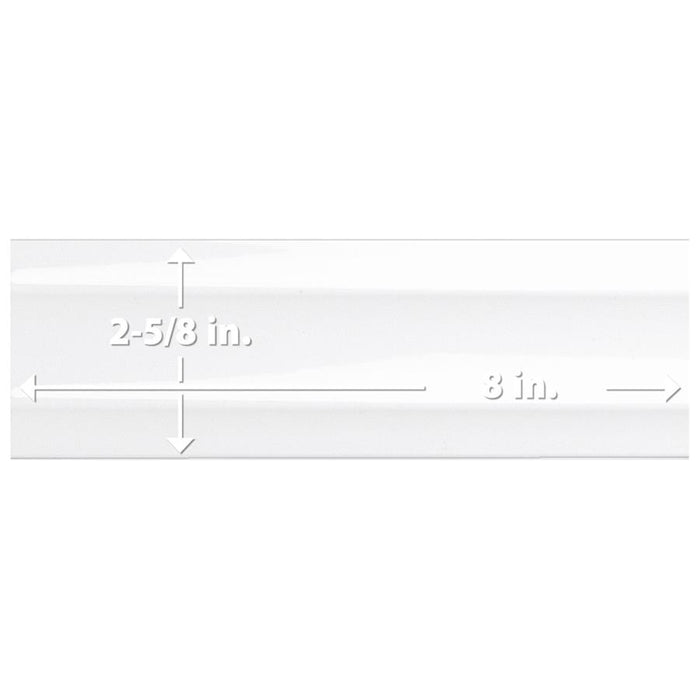 Crown Ceramic Maori White Tile Glossy 8