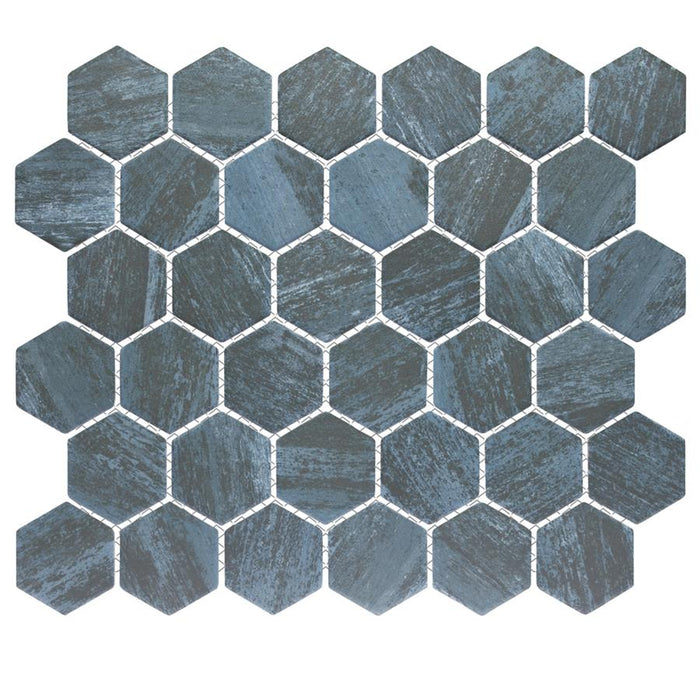 Cassis Porcelain Black Mosaic Satin 3