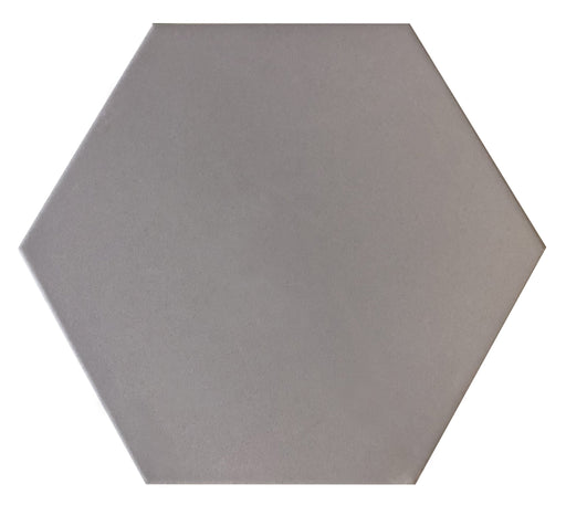 Solid Hex Porcelain Grey Tile Matte 1