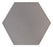 Solid Hex Porcelain Grey Tile Matte 1