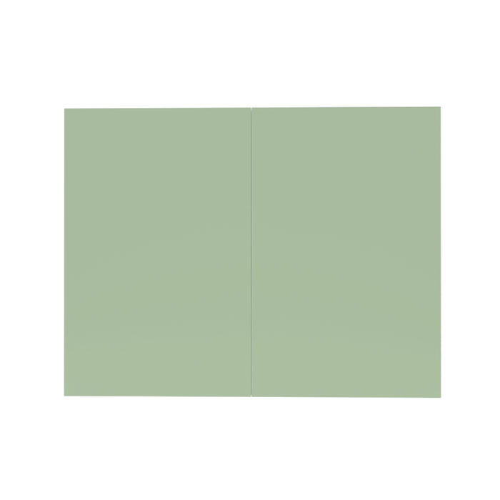 Manhattan Wood Sage Green Wall Cabinet Matte 2