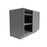 Single Shaker Wood Grey Corner Blind Base Cabinet Matte 1
