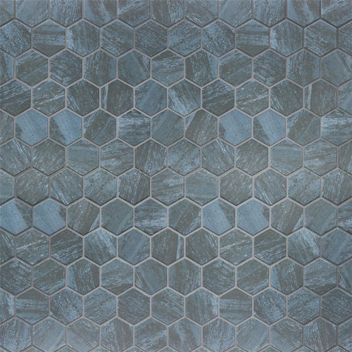 Cassis Porcelain Black Mosaic Satin 1