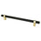 Radial Reign Aluminum Matte Black and Modern Brushed Gold Cabinet Pull Matte Black / Modern Brushed Gold 3