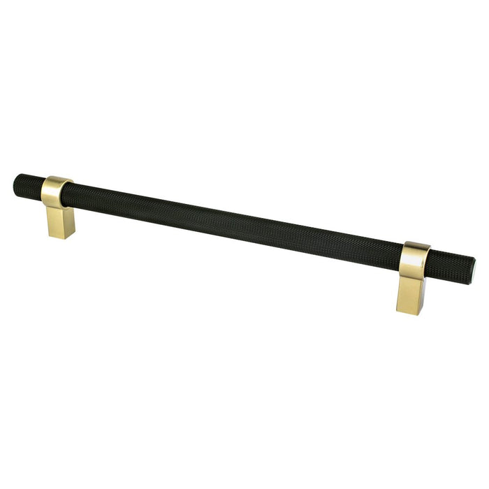 Radial Reign Aluminum Matte Black and Modern Brushed Gold Cabinet Pull Matte Black / Modern Brushed Gold 3