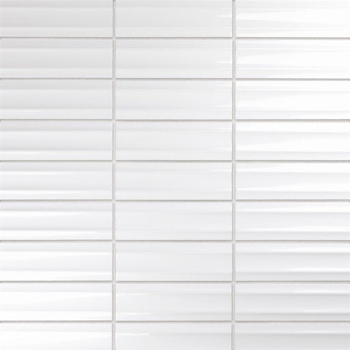 Crown Ceramic Maori White Tile Glossy 1
