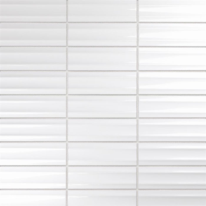 Crown Ceramic Maori White Tile Glossy 1