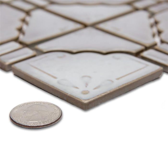 Hudson Porcelain Moonbeam Grey Eye Mosaic Glossy 7