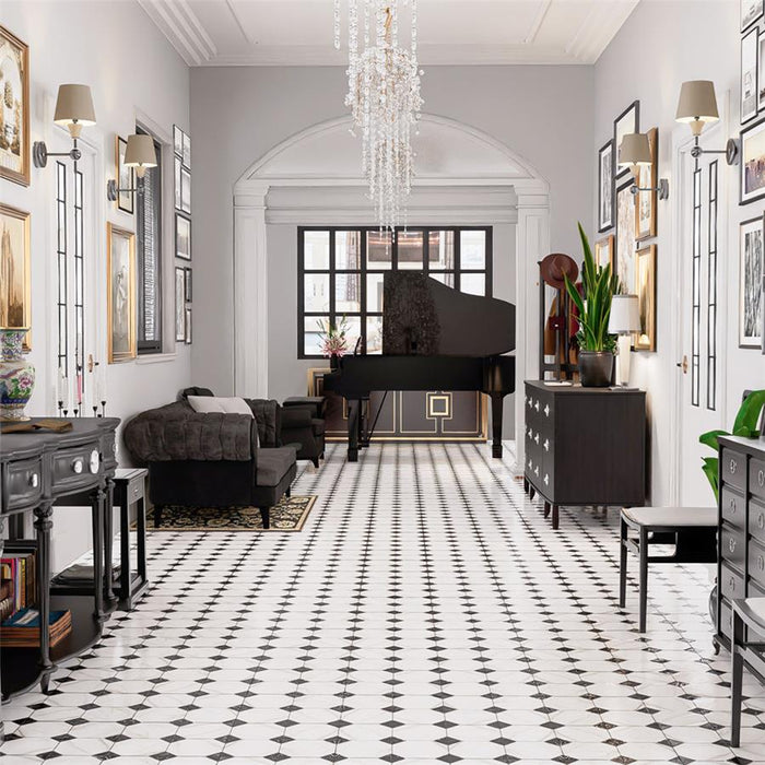 Merzoni Porcelain Yard Marquina Tile Matte 3