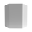 Manhattan Wood White Diagonal Corner Wall Cabinet Gloss 1