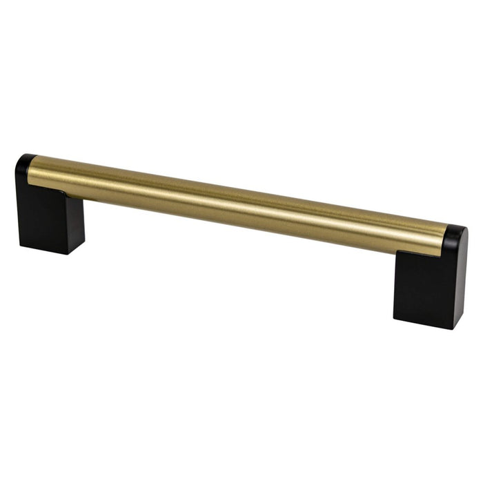 Studio Remix Stainless Steel Modern Brushed Gold and Matte Black Cabinet Pull Modern Brushed Gold / Matte Black 3