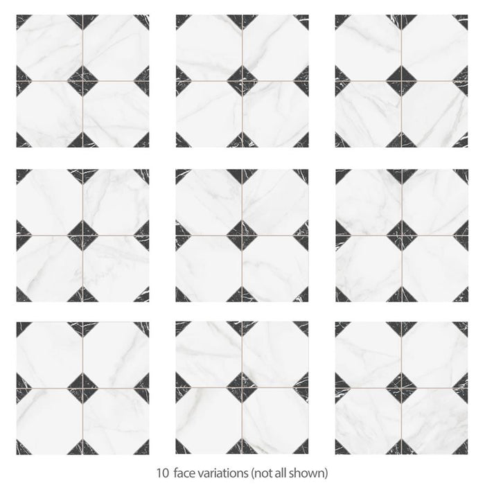 Merzoni Porcelain Yard Marquina Tile Matte 7
