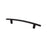 Transitional Advantage One Zinc Matte Black Cabinet Pull Matte Black 2