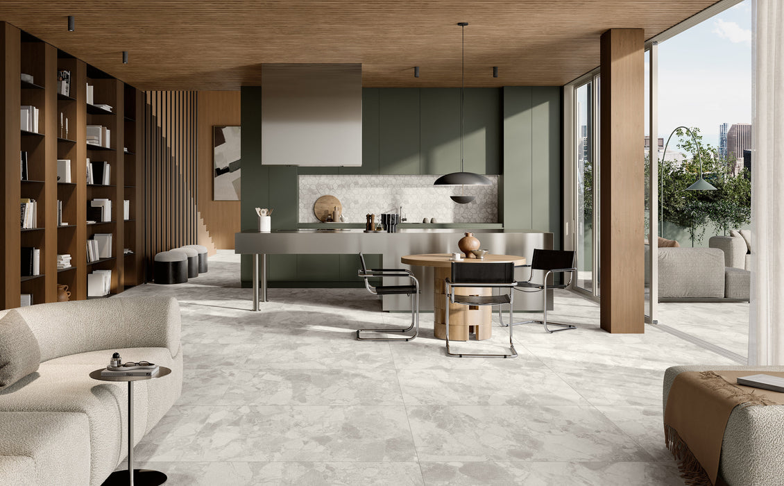 Ceppo Porcelain White Tile Matte 4
