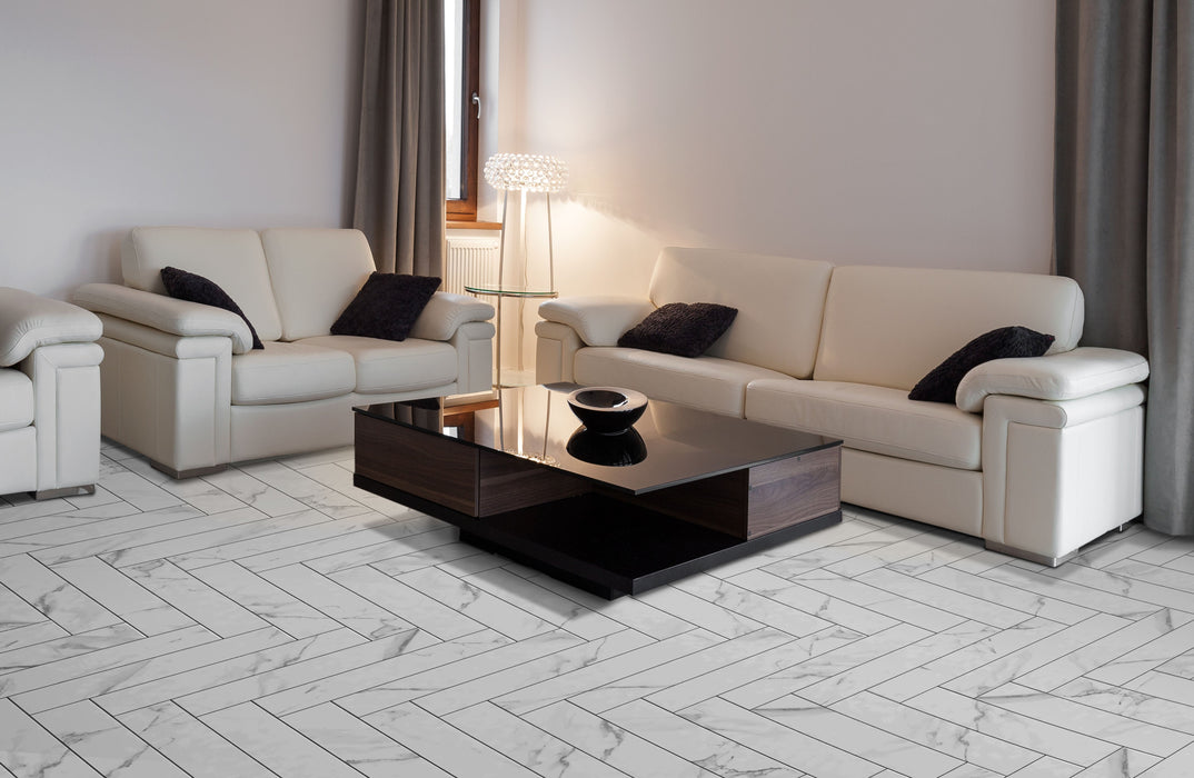 Maison Porcelain Dortmund Calacatta White Tile Matte 2