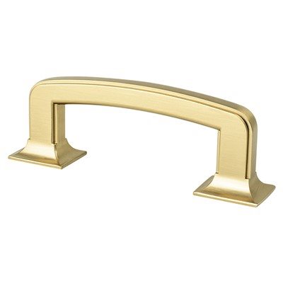 Hearthstone Zinc Modern Brushed Gold Cabinet Pull Modern Brushed Gold 1
