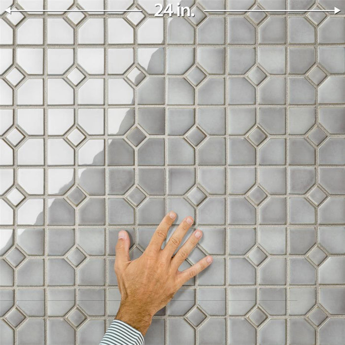 Hudson Porcelain Oxford Grey Eye Mosaic Glossy 5