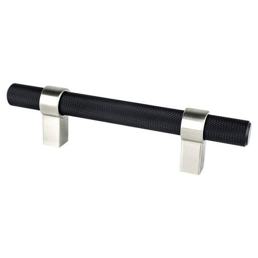 Radial Reign Aluminum Matte Black and Brushed Nickel Cabinet Pull Matte Black / Brushed Nickel 1