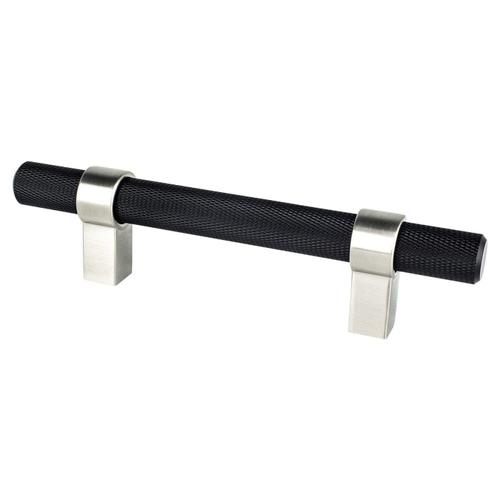 Radial Reign Aluminum Matte Black and Brushed Nickel Cabinet Pull Matte Black / Brushed Nickel 1