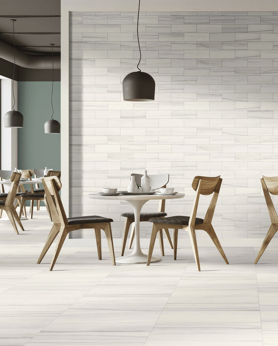 Bianco Dolomite Porcelain White Tile Matte 3