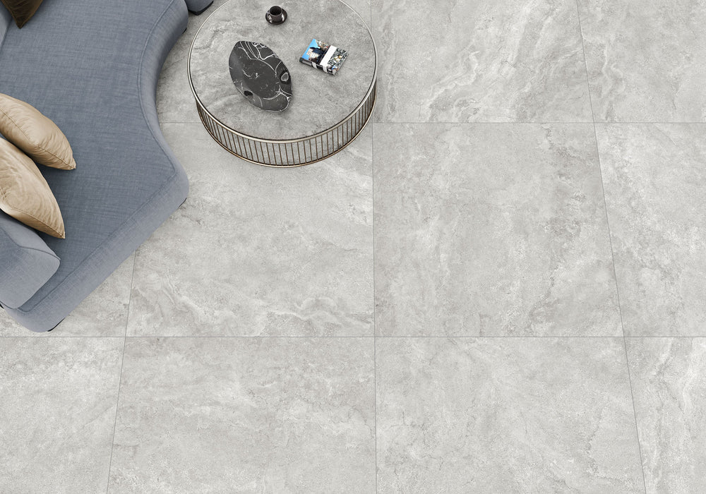 Pietra Blend Porcelain Silver Tile Matte 1