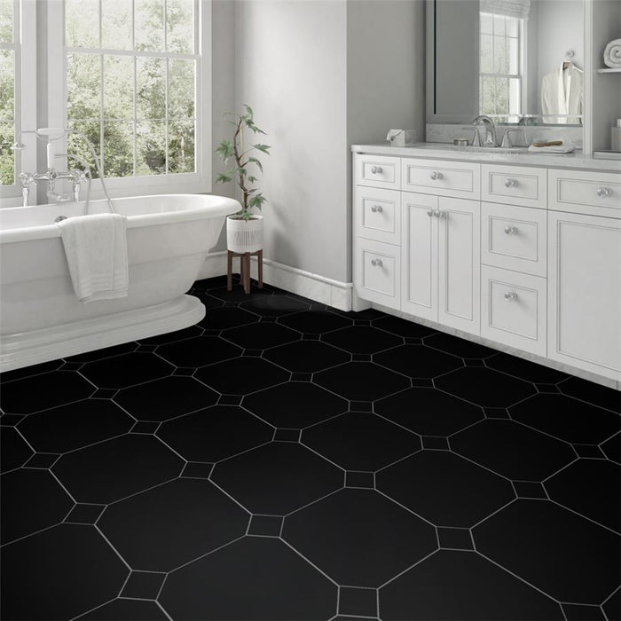 Monocolor Ceramic Nero Tile Matte 2