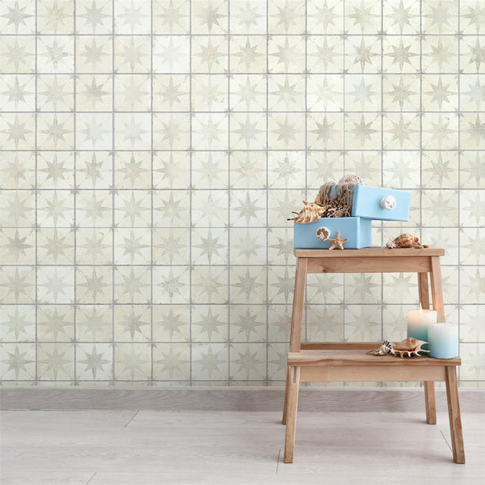 Harmonia Ceramic Kings Star White Tile Matte 7
