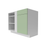 Manhattan Wood Sage Green Corner Blind Base Cabinet Matte 2