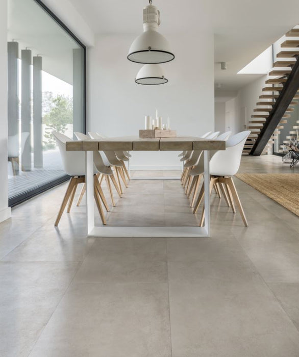 Promenade Porcelain White Tile Matte 2
