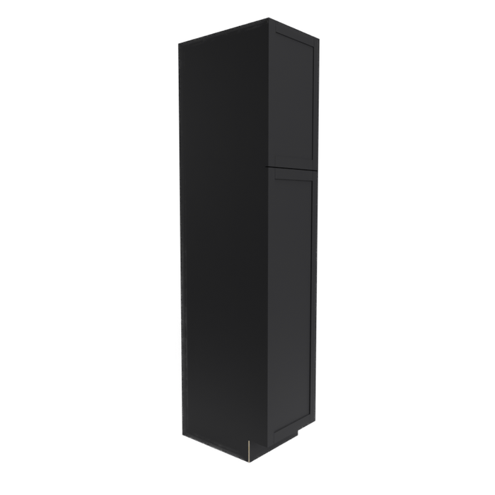 Single Shaker Wood Espresso Pantry Cabinet Gloss 1