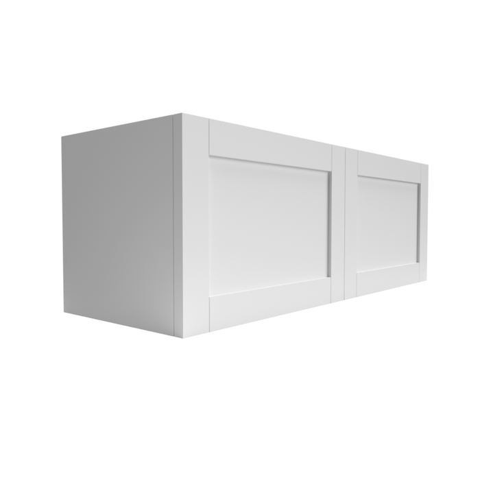 Single Shaker Wood White Microwave Base Cabinet Matte 1