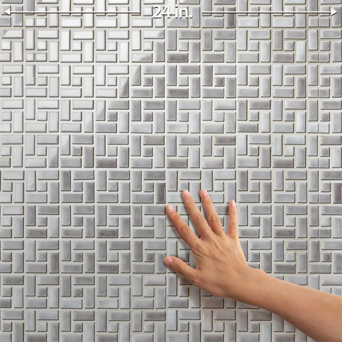 Hudson Porcelain Grey Eye Mosaic Glossy 6