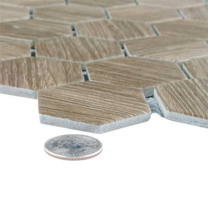 Llama Porcelain Noce Mosaic Matte 4