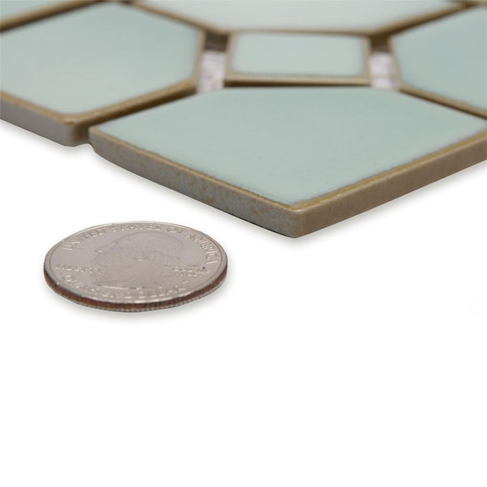 Hudson Porcelain Oxford Mint Green Mosaic Glossy 7