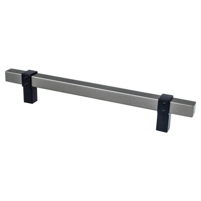 Rivet Rebel Aluminum Slate and Matte Black Cabinet Pull Slate / Matte Black 2