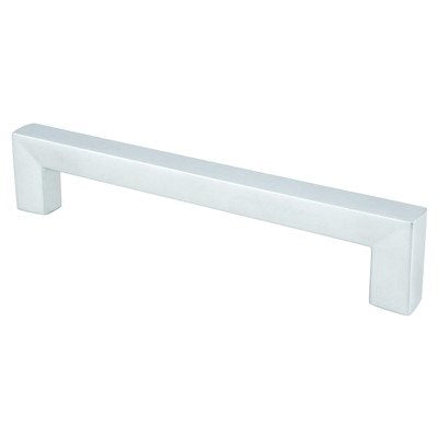 Square Zinc Dull Chrome Cabinet Pull Dull Chrome 1