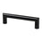 Transitional Advantage Four Zinc Matte Black Cabinet Pull Matte Black 1