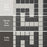 Gotham Porcelain Black and White Border Mosaic Matte 4