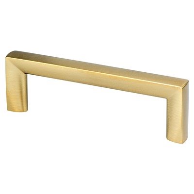 Metro Zinc Modern Brushed Gold Cabinet Pull Modern Brushed Gold 1