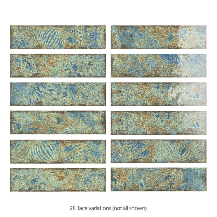 Gaudi Porcelain Ocean Brick Tile Glossy 4
