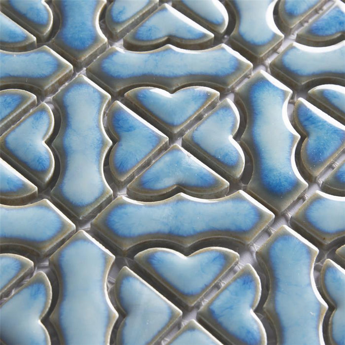 Hudson Porcelain Tower Marine Mosaic Glossy 8