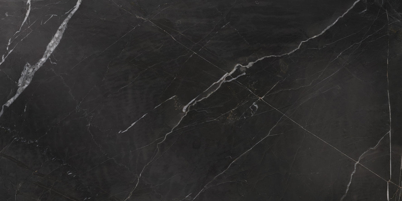 Nero Porcelain Black Marble Tile Matte 1